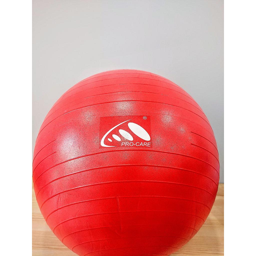 Bóng Tập Fitness, Yoga Chính Hãng PRO-CARE Cao Su Chống Nổ, Đường Kính 65cm Và 75cm - Tặng Ống Bơm