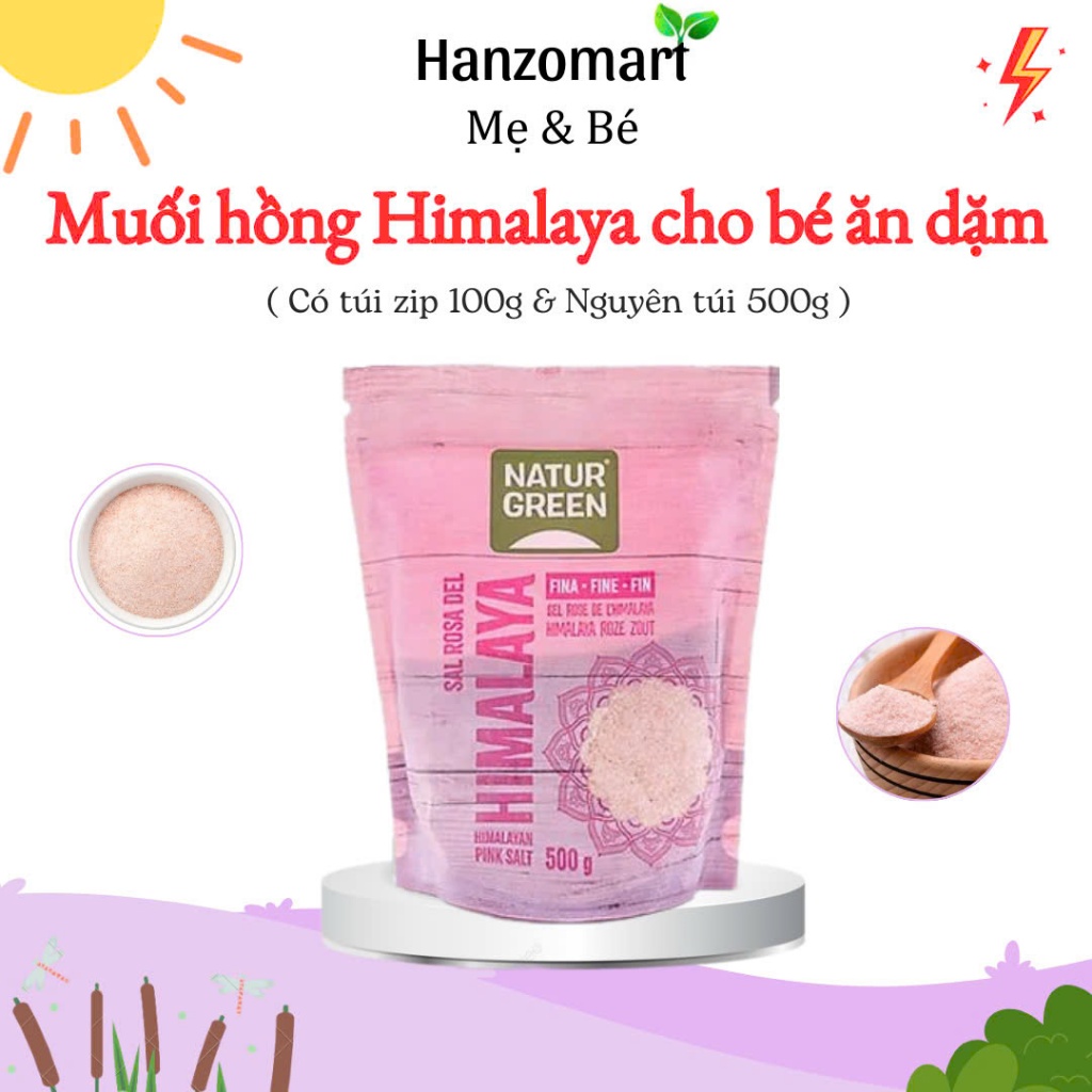 Muối Hồng Himalaya Xay Nhuyễn Vipep Hũ Nhựa 500g dùng nấu ăn, ngâm chân thải độc - hanzo2009