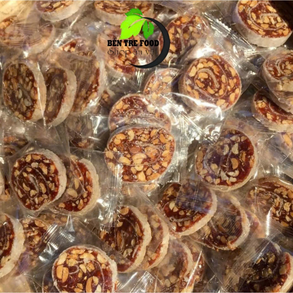 (ĐẶC SẢN BẾN TRE) 500GR KẸO CHUỐI CUỘN ĐẬU CÓ GỪNG KIÊN LONG- ĐẶC SẢN BẾN TRE SHOP