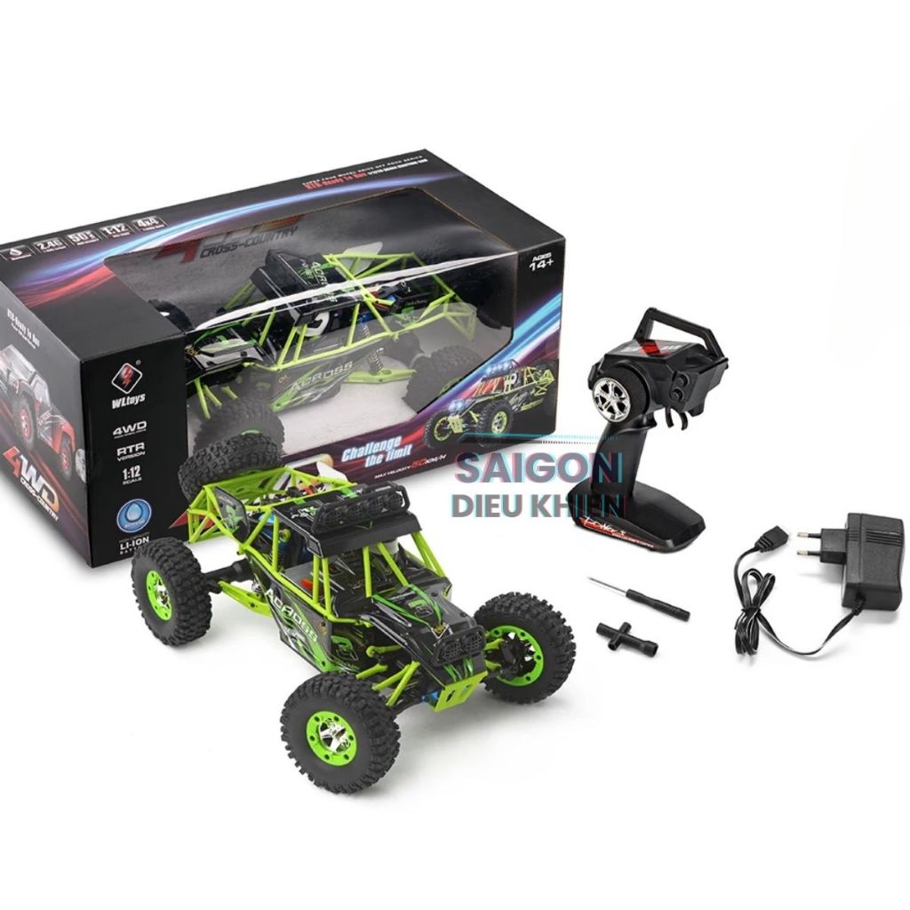 Xe Điều Khiển RC Wltoys 12428 Tốc Độ Cao 50km/h Dẫn Động 2 Cầu Visai ...