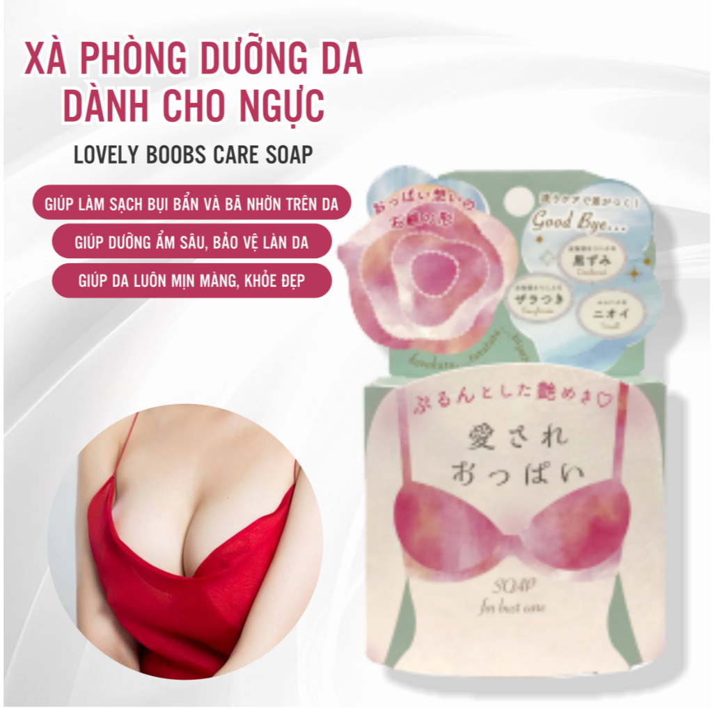 Xà Phòng Tắm Dành Cho Ngực Pelican Lovely Boob Care Soap (70g)