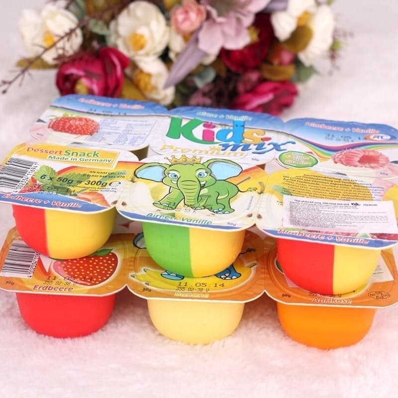 Váng sữa / Sữa chua hoa quả Kids Mix / Petti hanzomart