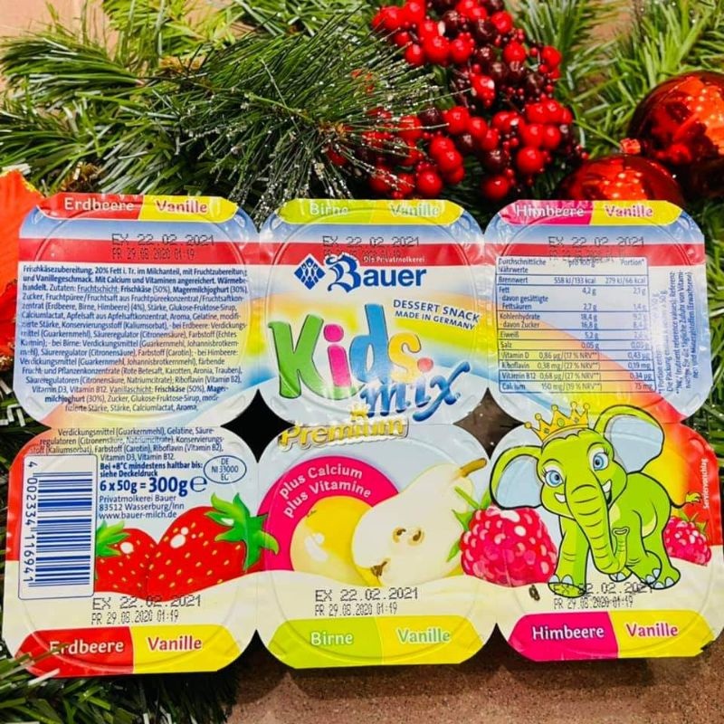 Váng sữa / Sữa chua hoa quả Kids Mix / Petti hanzomart