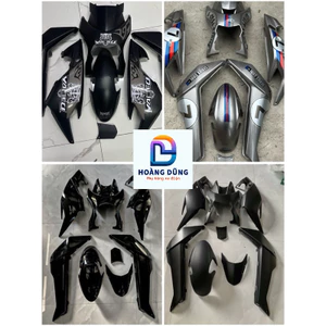 Bộ nhựa 8 món dùng cho xe điện Xmen kèm tem hổ, tem số 7, tem chỉ đỏ- tặng kèm ốc khi mua full bộ