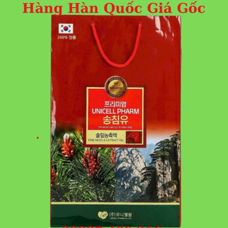 Tinh dầu thông đỏ PREMIUM UNICELL PHARM PINE Hàn Quốc, Hộp 180 viên x 500mg