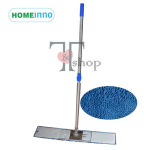 Cây Lau Nhà Inox San Hô Bản Lau 90cm Homeinno Cán Tăng Đơ Thu Ngắn 90- Dài Ra q145cm