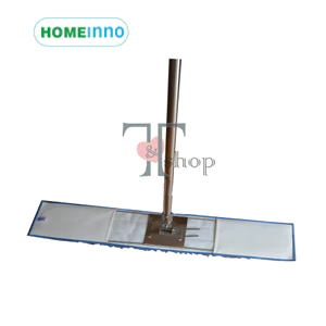Cây Lau Nhà CÁN THẲNG Công Nghiệp Inox Giẻ San Hô 90cm Homeinno Dài 150cm