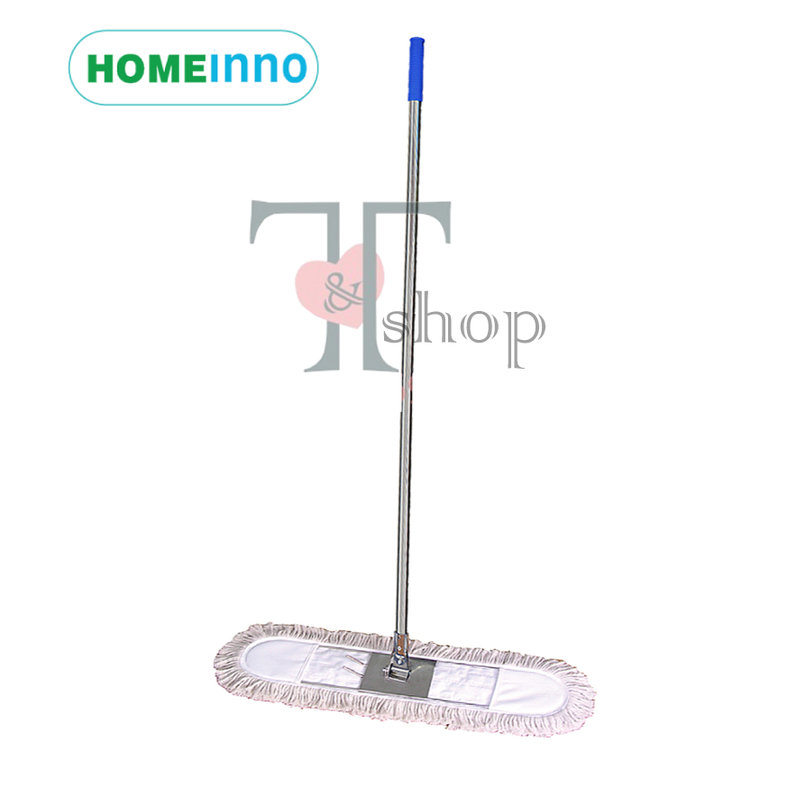 Cây Lau Nhà CÁN THẲNG Sàn Bụi, Ẩm Giẻ Cotton Bản Lau 90cm Homeinno Dài 150cm