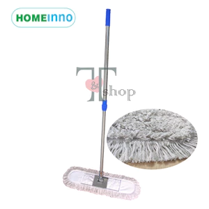 Cây Lau Nhà Sàn Bụi, Ẩm Giẻ Cotton Bản Lau 60cm Homeinno Cán Rút 80cm-145cm