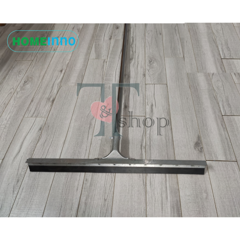 Cây Gạt Đẩy Nước Sàn Nhà Thép Không Gỉ Homeinno Lưỡi Cao Su 50/60/80cm