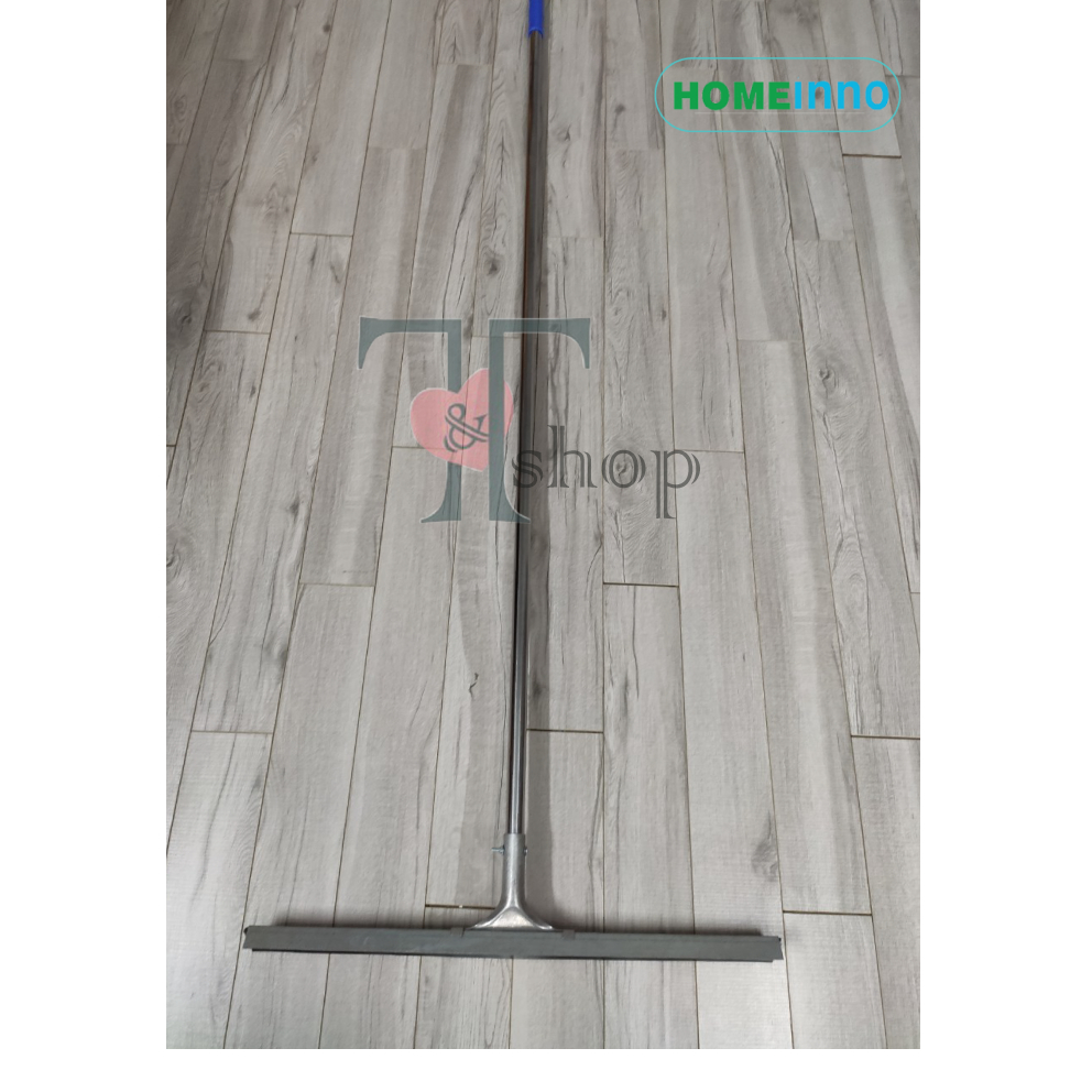Cây Gạt Đẩy Nước Sàn Nhà Thép Không Gỉ Homeinno Lưỡi Cao Su 50/60/80cm