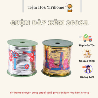 Cuộn Dây Kẽm Ánh Kim Tuyến 300m x 360g Dẻo Gói Hoa Quà Handmade Quấn Cây YiYihome
