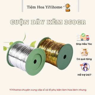 Cuộn Dây Kẽm Ánh Kim Tuyến 300m x 360g Dẻo Gói Hoa Quà Handmade Quấn Cây YiYihome