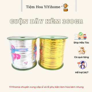 Cuộn Dây Kẽm Ánh Kim Tuyến 300m x 360g Dẻo Gói Hoa Quà Handmade Quấn Cây YiYihome