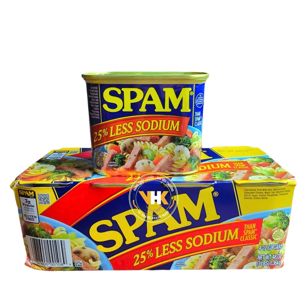 THỊT HỘP SPAM MỸ 340GR ( GIẢM 25% NATRI) | Shopee Việt Nam