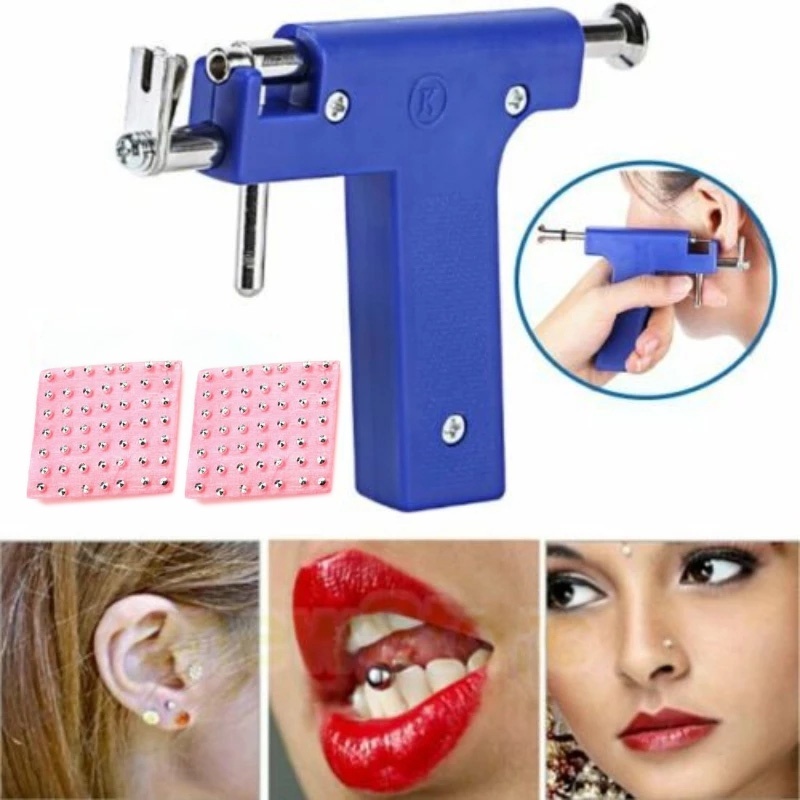 Súng bấm lỗ tai, bấm khuyên tai dùng nhiều lần, an toàn tiện lợi