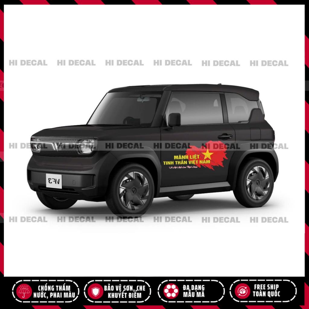 Tem 30/04, Tem Lá Cờ VIỆT NAM, Tôi Yêu Việt Nam dán ô tô, logo stick trang trí decal cao cấp, chống thấm nước