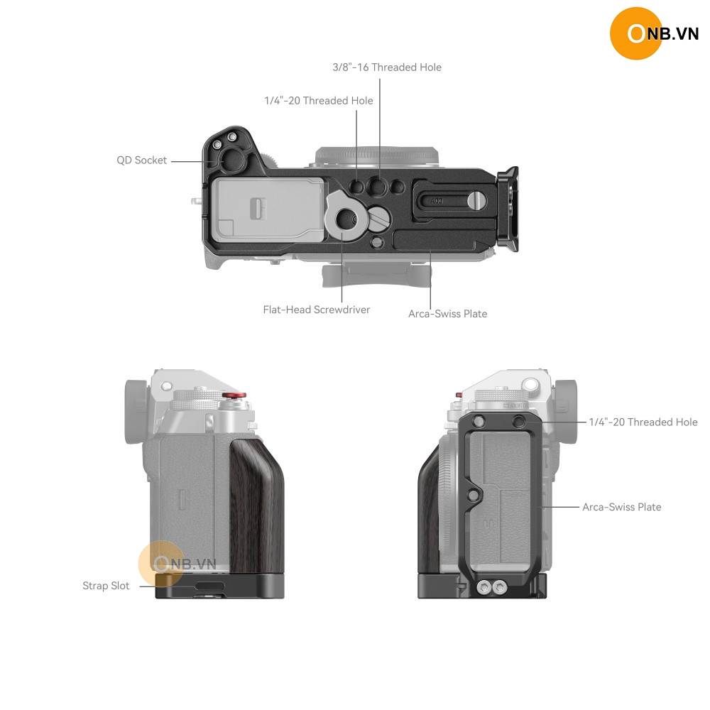 Small -Rig L-Plate Fujifilm XT5 X-T5 4137 | Shopee Việt Nam