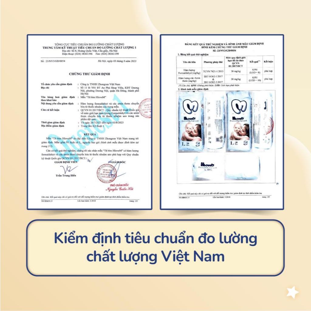 Ảnh Combo 2 Bịch Tã Bỉm Dán HLOVEM Siêu Thấm, Chống Tràn Size NB/S/M 50 Miếng 2