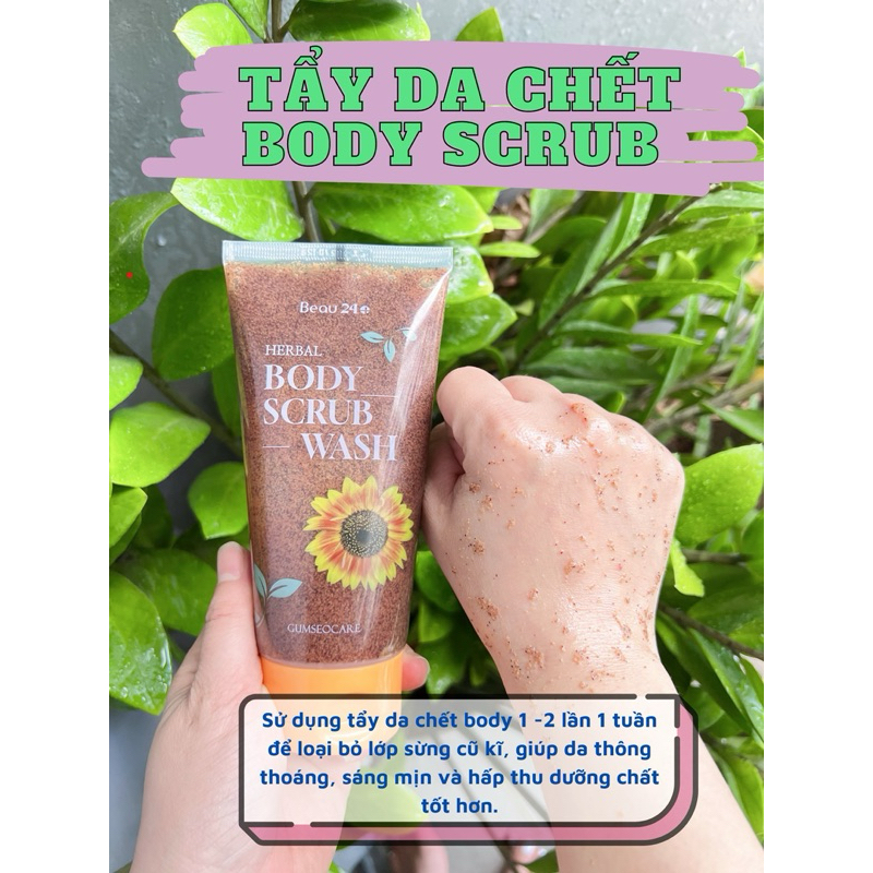 Tẩy Tế Bào Chết Body Beau 24 + Hàn Quốc làm sạch làn da mịn màng