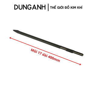 Mũi chuyên đục bê tông 17mm Kim Khí Dung Anh, mũi đục dài 400mm, 600mm
