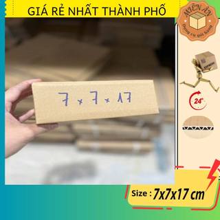 Hộp giấy size 7x7x17 cm - SET 5C, thùng carton gói hàng Everest