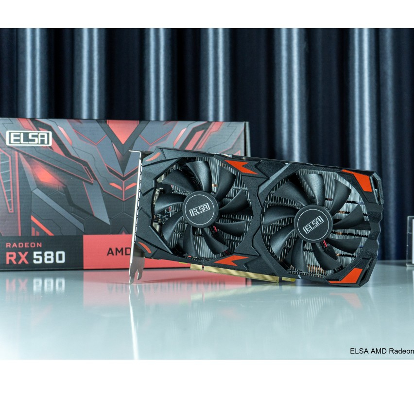 VGA Card đồ họa AMD Radeon RX550 RX580 8GB ELSA Unika Trắng Đen 8G ...