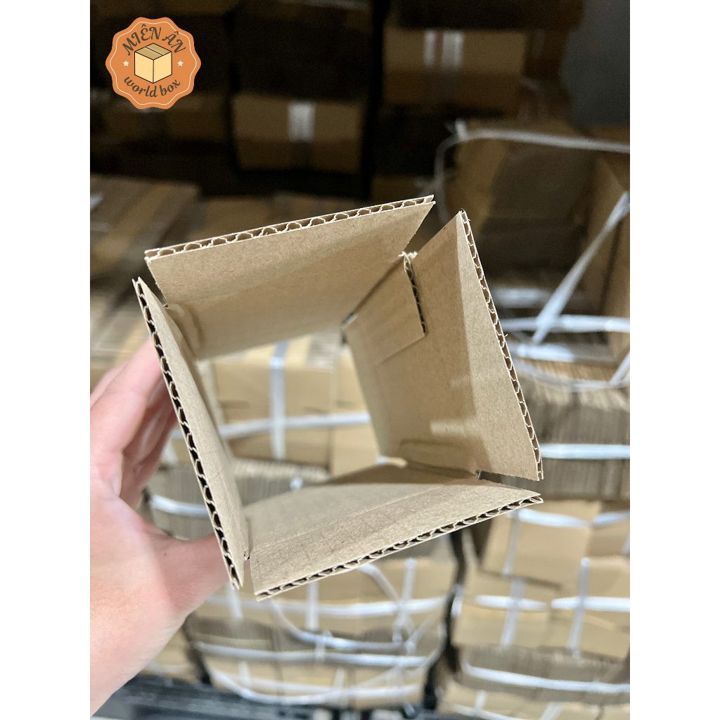 Hộp giấy size 8x8x8 cm - SET 5C, thùng carton gói hàng Everest