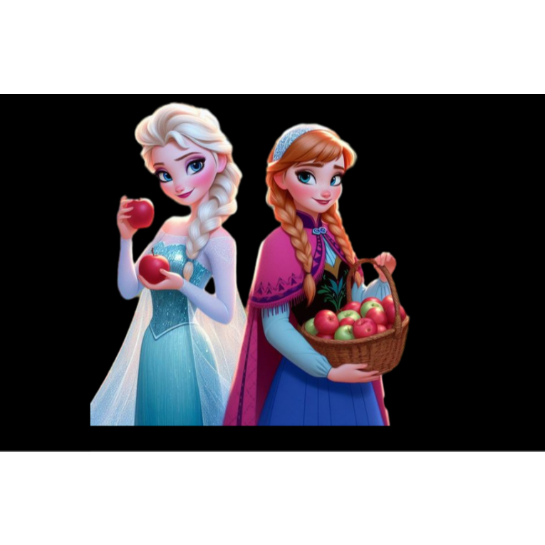 Hình ủi nhiệt công chúa Elsa dễ dàng ủi tại nhà bằng bàn là, sticker 3d, sticker in áo theo yêu cầu inbox shop
