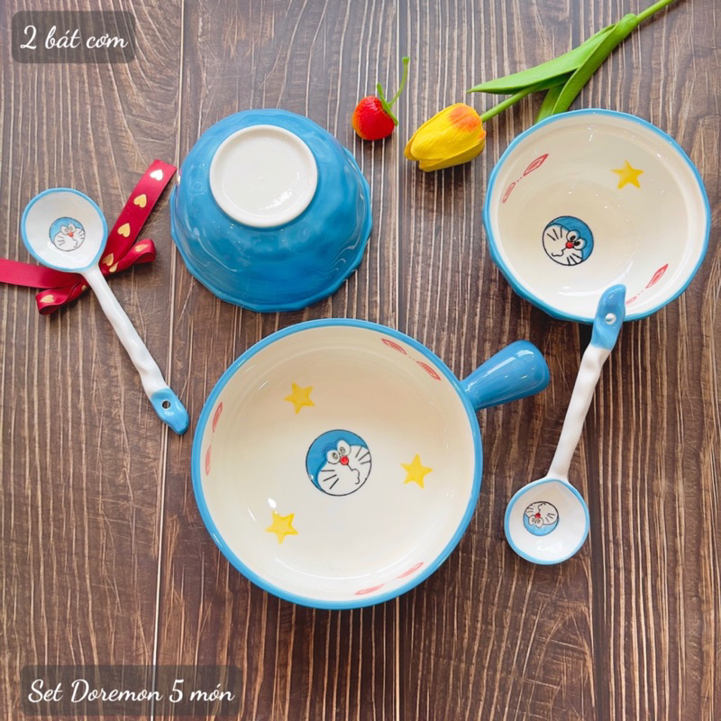 Bát Đĩa Gốm Sứ Decor, Bát Ăn Cơm, Bát Ăn Chè, Chén Dĩa Dễ Thương Sét ...