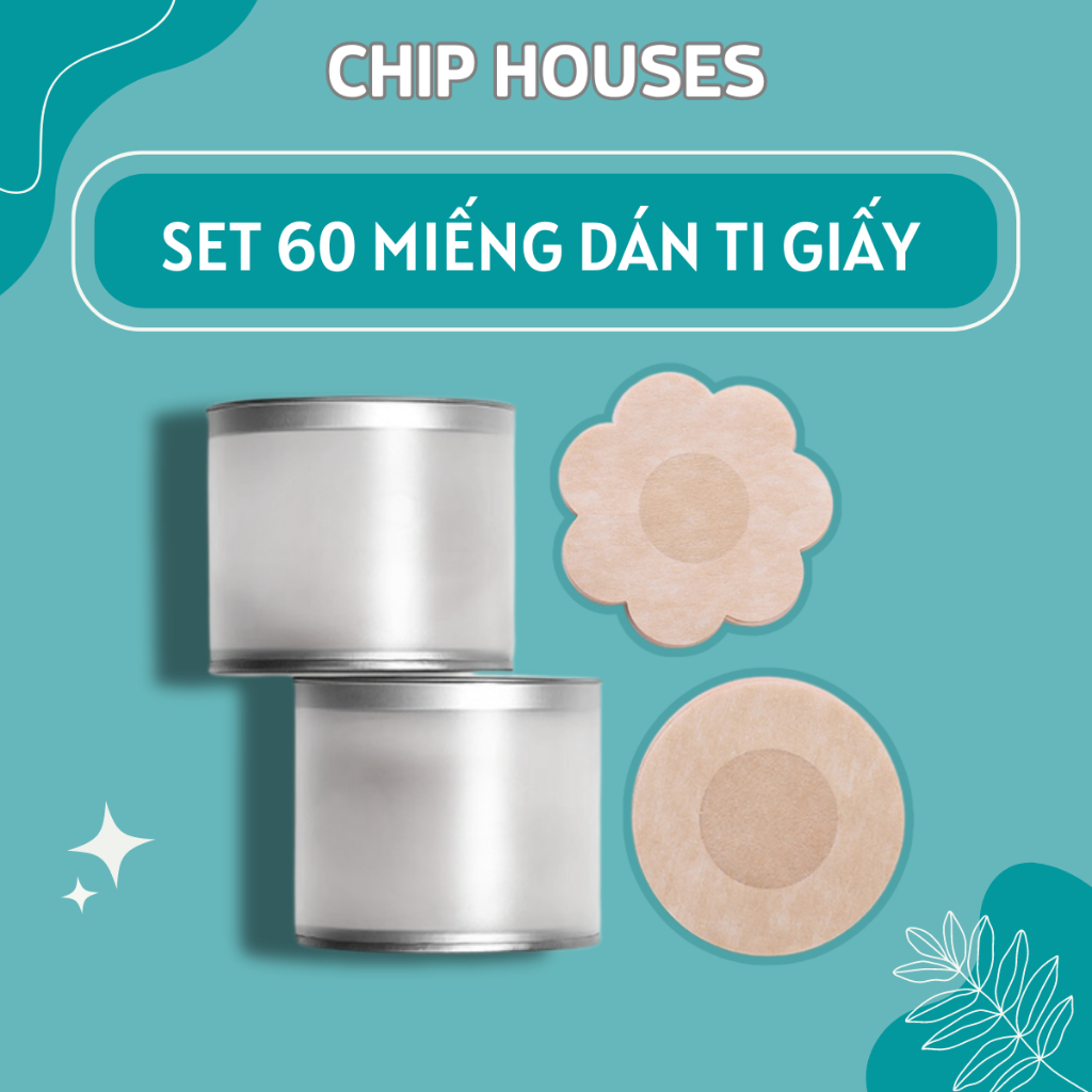 60 Miếng dán ti giấy sử dụng 1 lần, Dán Ngực Bằng Vải Không Dệt Vô Hình ...