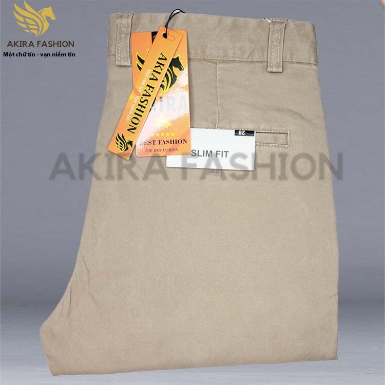 Quần Kaki Nam Ống Đứng AKIRA quần nam cao cấp dáng slimfit phong cách trẻ trung lịch lãm