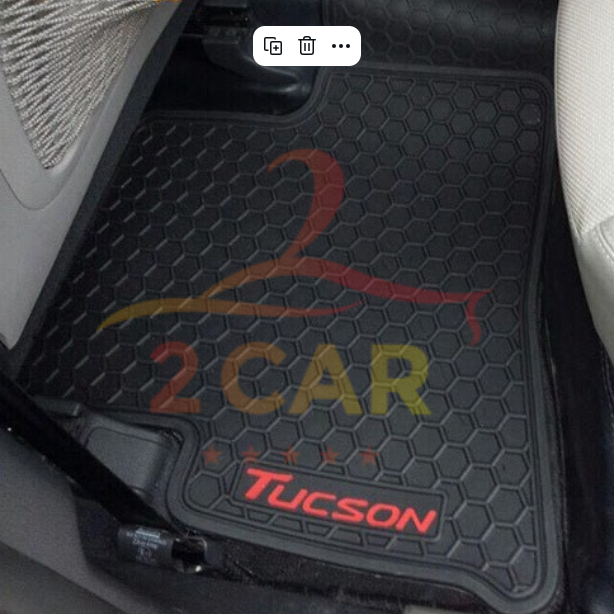 Thảm LÓT SÀN CAO SU xe Tucson 2018- 2024 2025 , Hàng cao su không mùi, không thấm nước, dễ dàng lau rửa