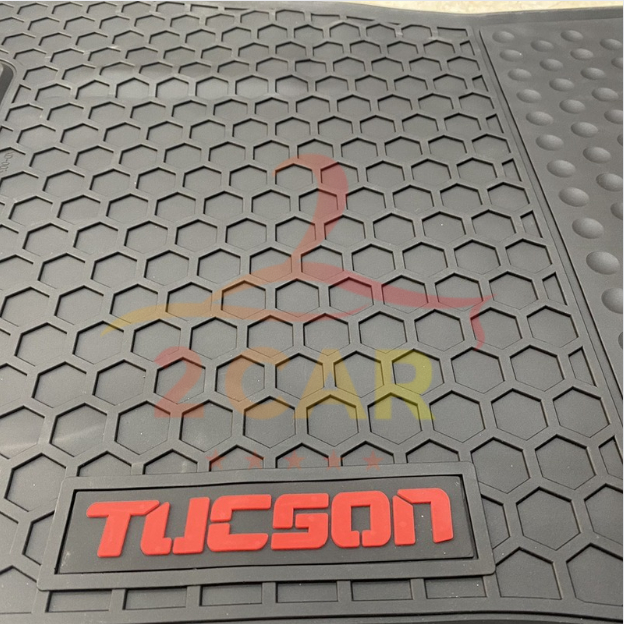 Thảm LÓT SÀN CAO SU xe Tucson 2018- 2024 2025 , Hàng cao su không mùi, không thấm nước, dễ dàng lau rửa