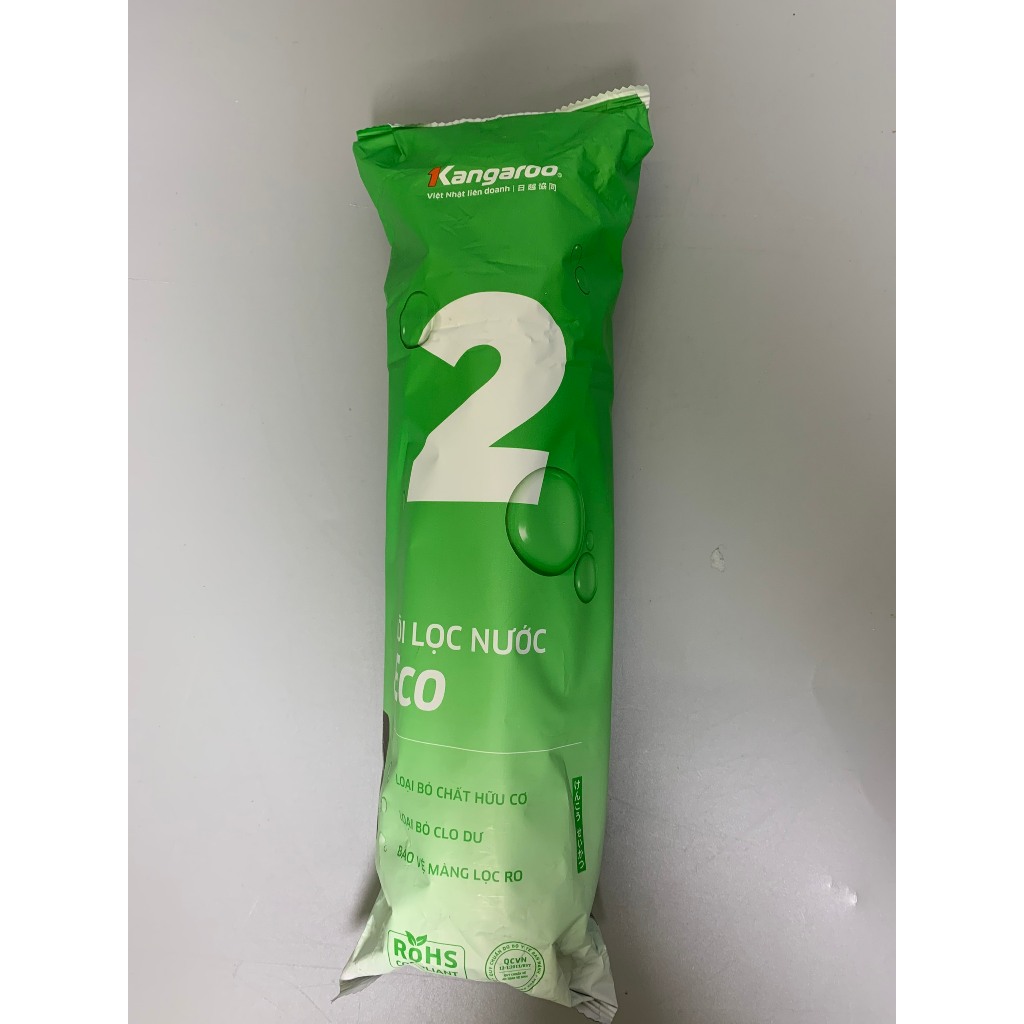Lõi Lọc Thô Số 2 Kangaroo Than Hoạt Tính Mẫu Mới ECO Chính Hãng Dành Cho Máy Lọc Nước RO