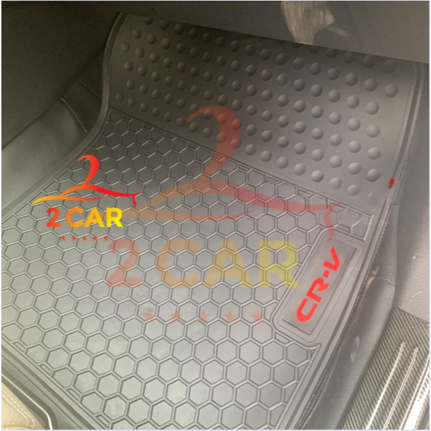 Thảm trải sàn LÓT SÀN CAO SU theo xe Honda CRV 2014- 2023 form cũ - Hàng cao cấp không mùi, dễ vệ sinh, vừa khít xe