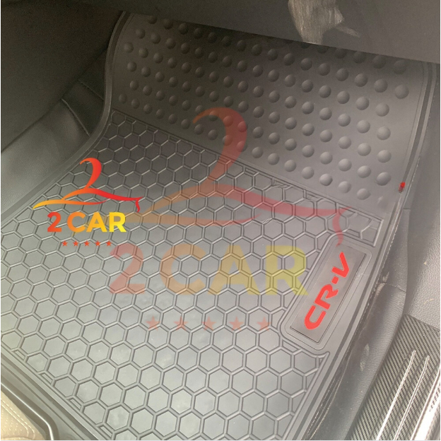 Thảm trải sàn LÓT SÀN CAO SU theo xe Honda CRV 2014- 2023 form cũ - Hàng cao cấp không mùi, dễ vệ sinh, vừa khít xe