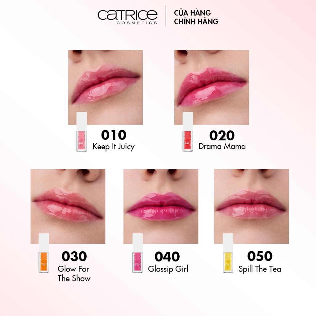 Son bóng có màu Catrice Glossin' Glow Tinted Lip Oil dưỡng môi mềm mại 4ml