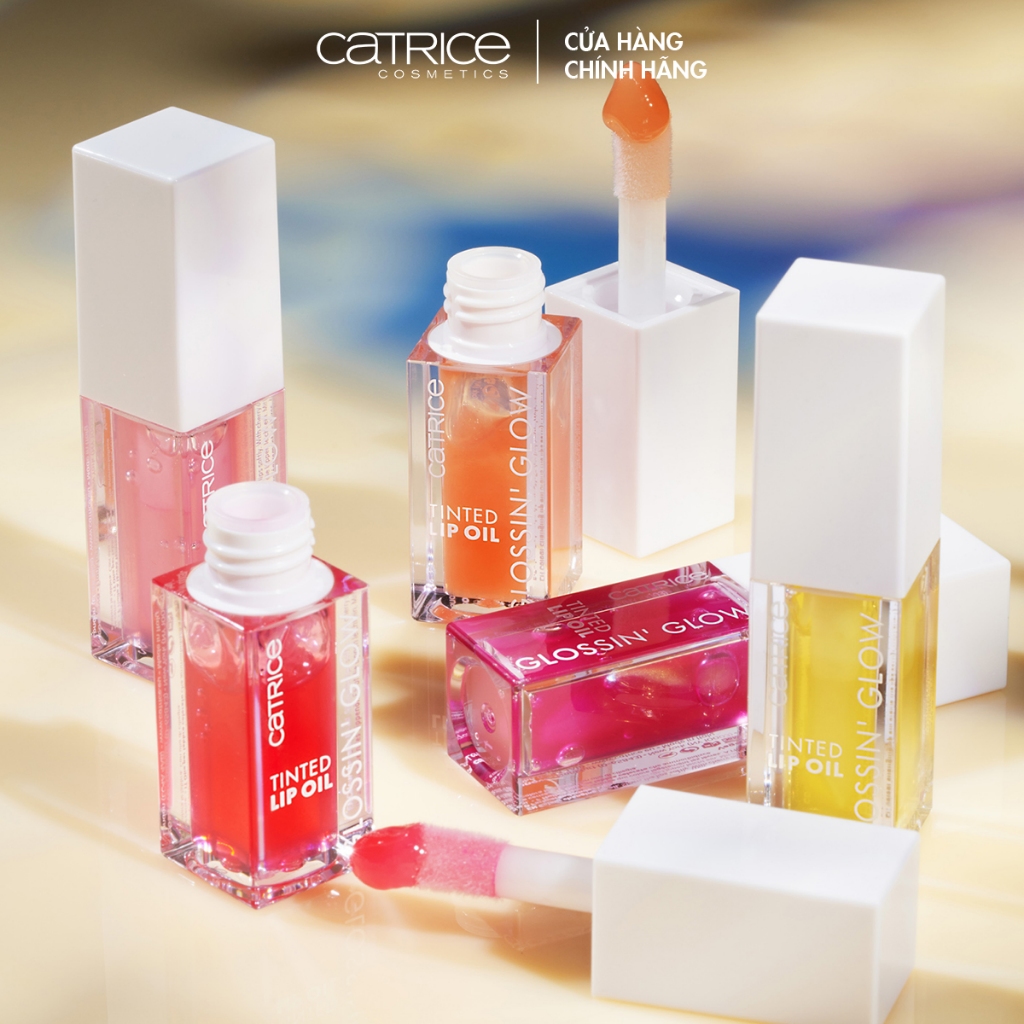 Son bóng có màu Catrice Glossin' Glow Tinted Lip Oil dưỡng môi mềm mại 4ml
