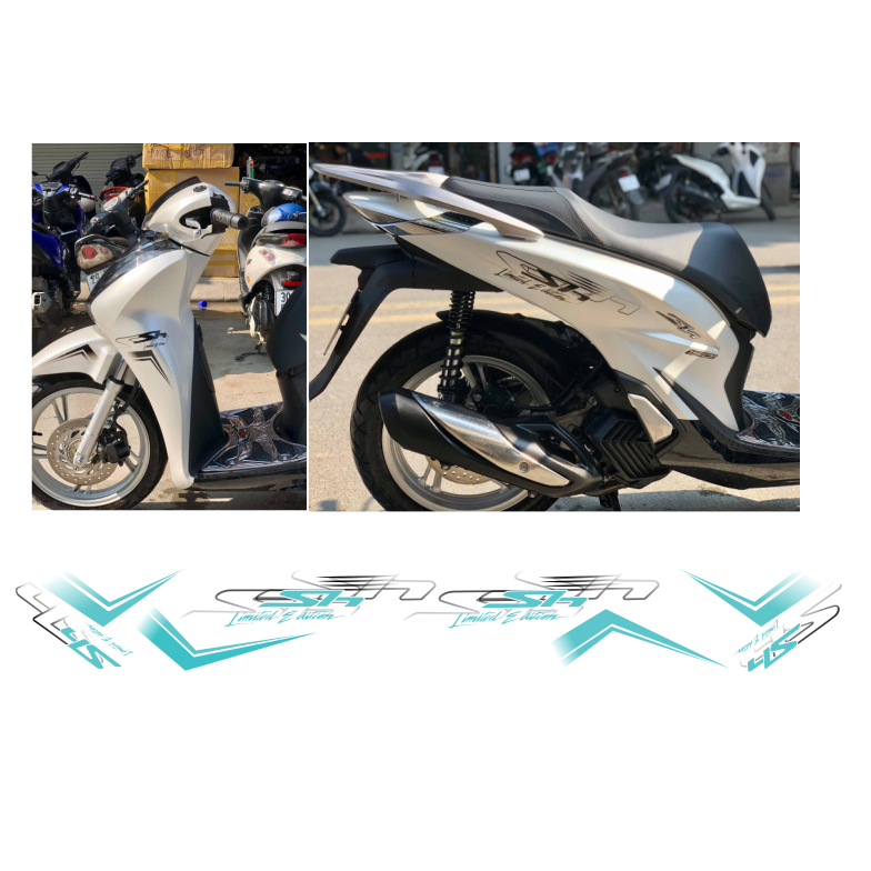 Tem rời SH, cao cấp, chất liệu in 3 lớp PPF, chống nước, không phai màu. Nhãn dán.