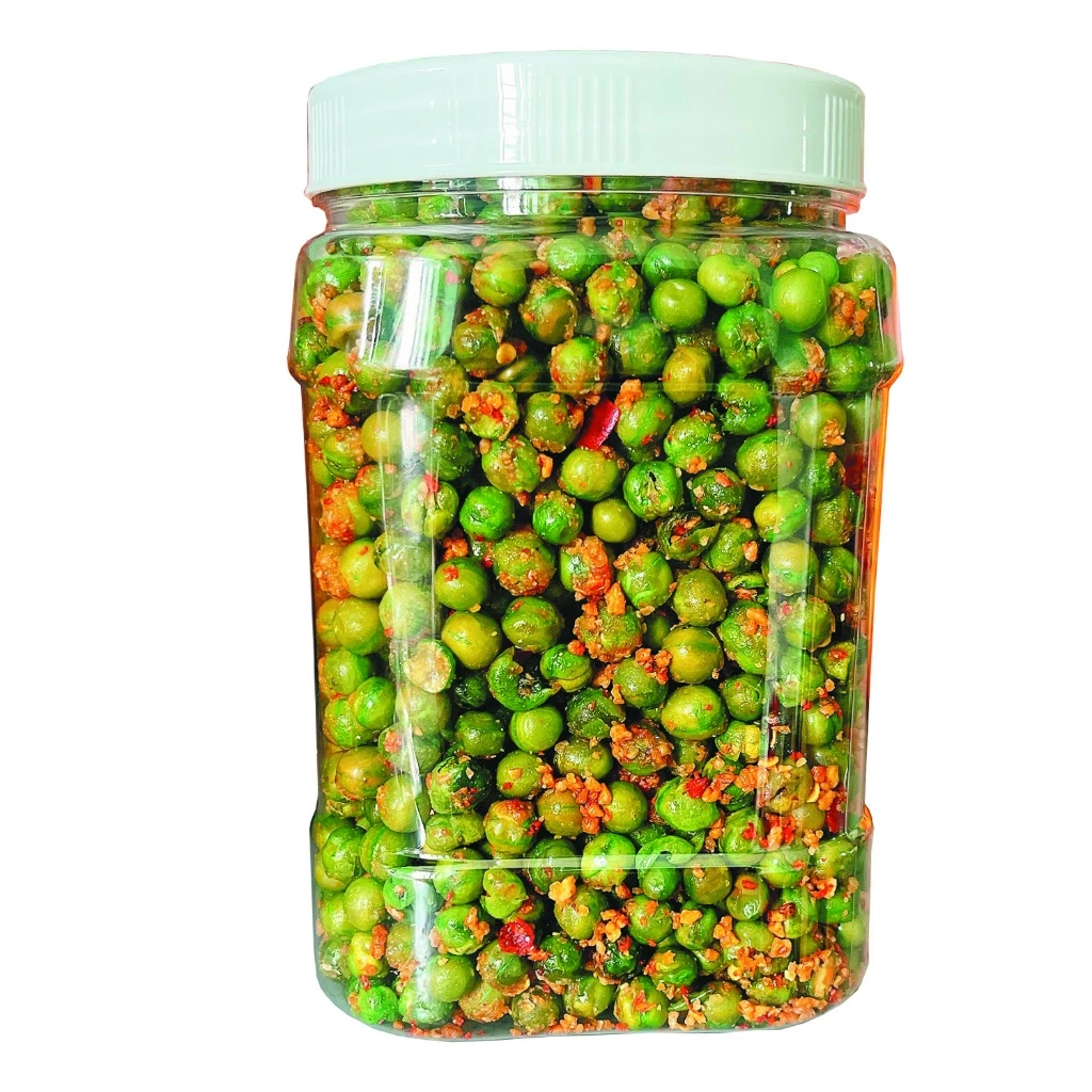 Hộp 500g Đậu Hà Lan Sấy Tỏi Ớt loại 1 siêu ngon MamiFoods