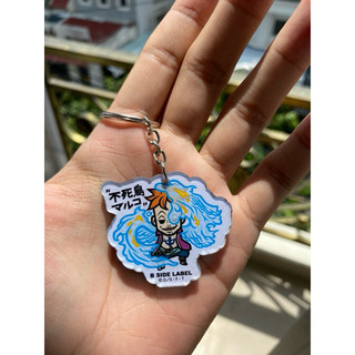 Móc khoá anime Luffy Onepiece chất liệu mica 2 mặt
