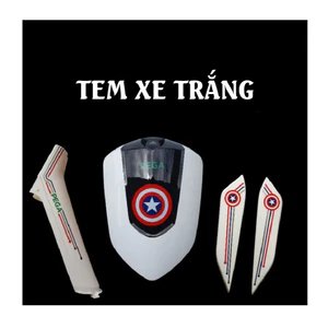 Tem dán xe Cap A Pega. Decal xe đạp điện. Sắc nét, không bay màu, chống nước. Sticker thay thế