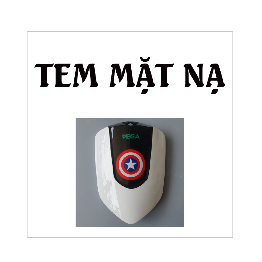 [Nhiều màu] Tem dán xe Cap A Pega. Decal xe đạp điện. Sắc nét, không bay màu, chống nước. Sticker thay thế