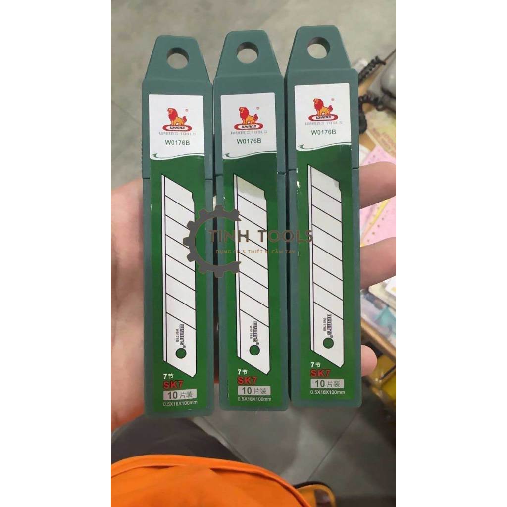 Lưỡi dao rọc giấy các loại  A100X, A100 và Wynn's - 1 hộp/ 10 lưỡi