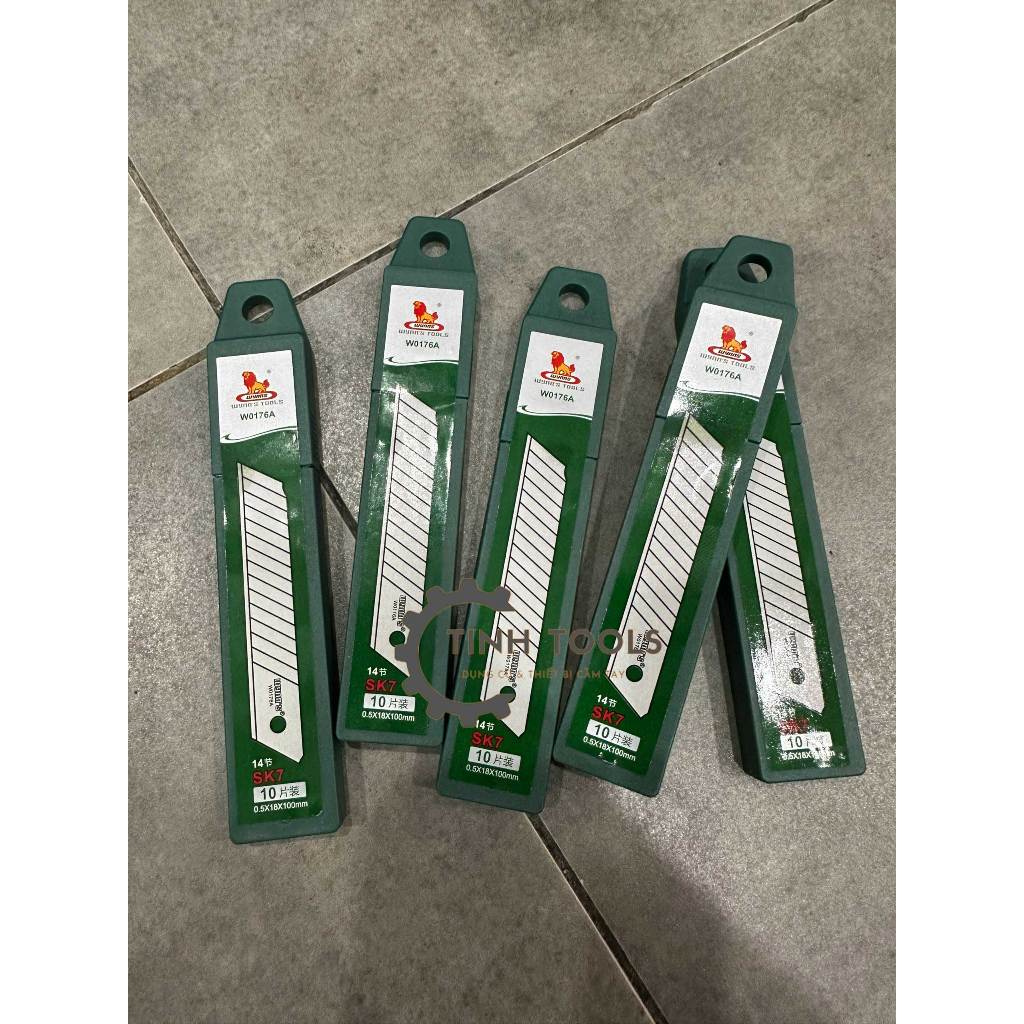 Lưỡi dao rọc giấy các loại  A100X, A100 và Wynn's - 1 hộp/ 10 lưỡi