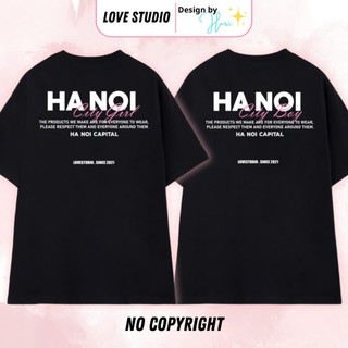 Áo đôi nam nữ HANOI CITY , áo cặp nam nữ LocalBrand LoveStudio mặc cùng người yêu chất liệu Prenium Cotton 100% [A065]