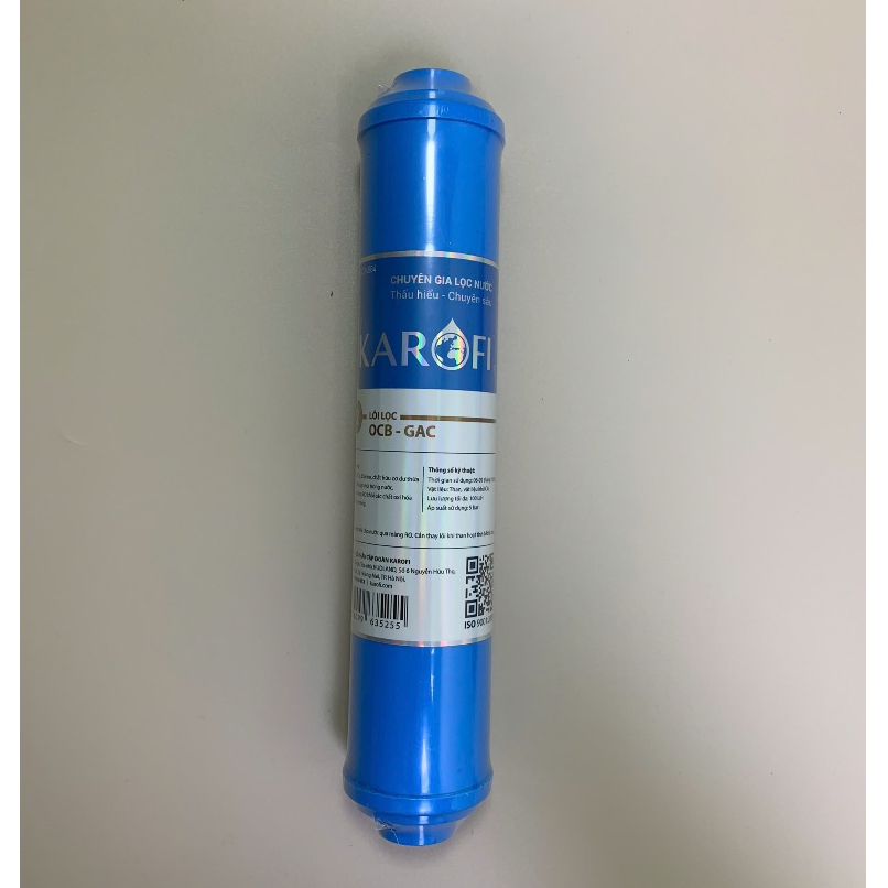 Lõi Smax Duo Số 2 Karofi OCB Nhỏ Than Hoạt Tính Dòng Cắm Nhanh - Lõi Lọc Thô Dùng Cho Máy Lọc Nước RO