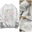 ￼Áo Nỉ Sweater Chất Nỉ Bông Hoạ Tiết In Hình Nơ Dễ Thương From Rộng Uniex