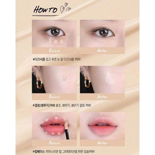 Che khuyết điểm PERIPERA Double Longwear Cover Concealer che phủ tốt mỏng nhẹ lâu trôi - Bebeau